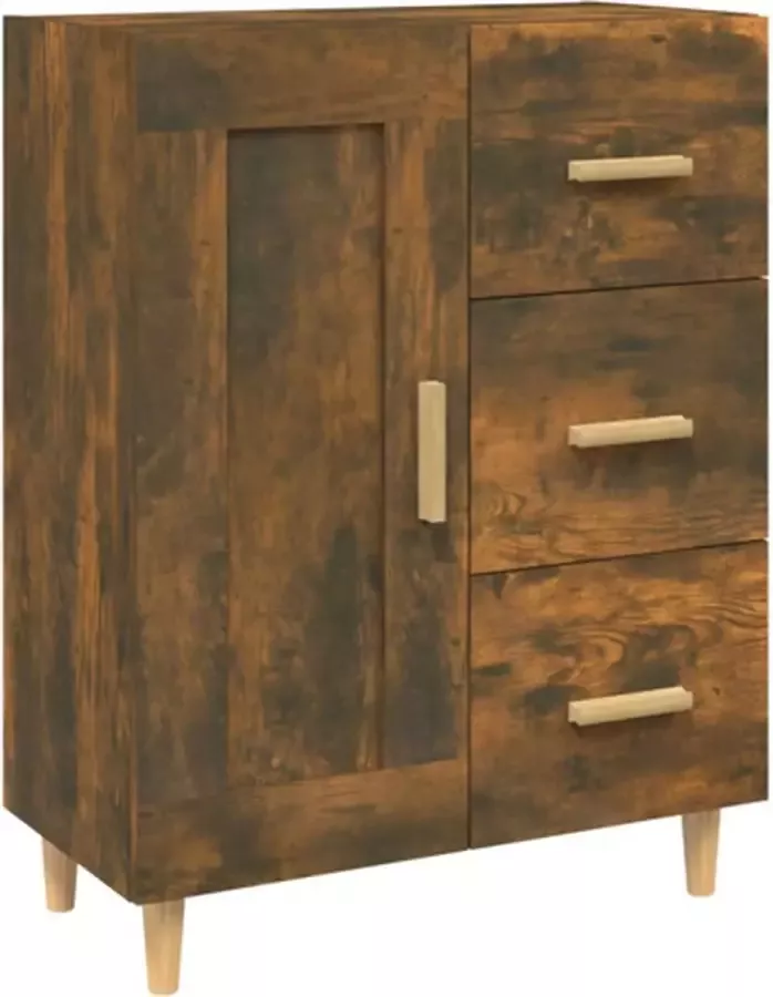 VidaXL -Dressoir-69 5x34x90-cm-bewerkt-hout-gerookt-eikenkleurig - Foto 3