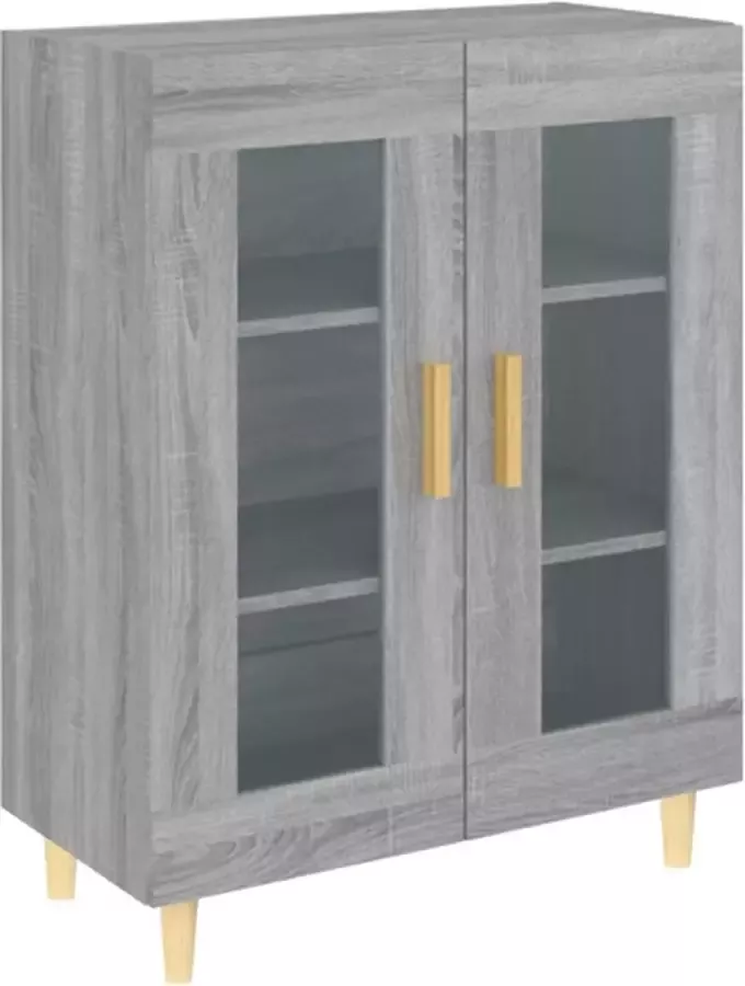 VidaXL -Dressoir-69 5x34x90-cm-bewerkt-hout-grijs-sonoma-eikenkleurig - Foto 2