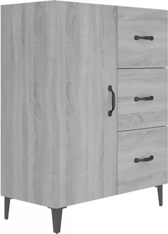 Prolenta Premium INFIORI Dressoir 69 5x34x90 cm bewerkt hout grijs sonoma eikenkleurig - Foto 10