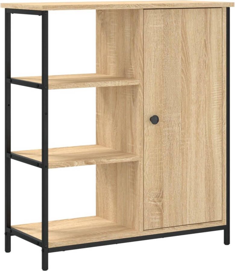 VidaXL -Dressoir-70x30x80-cm-bewerkt-hout-sonoma-eikenkleurig - Foto 4