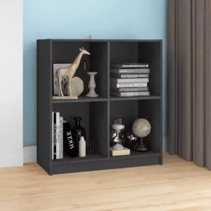 VidaXL Dressoir 70x33x76 cm grijs massief grenenhout