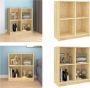 VidaXL Dressoir 70x33x76 cm massief grenenhout Dressoir Dressoirs Boekenkast Kast - Thumbnail 2