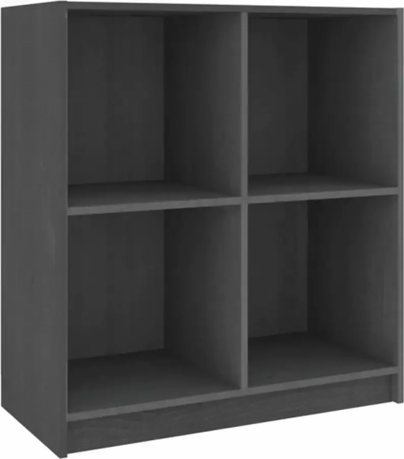 VidaXL -Dressoir-70x33x76-cm-massief-grenenhout-grijs - Foto 4