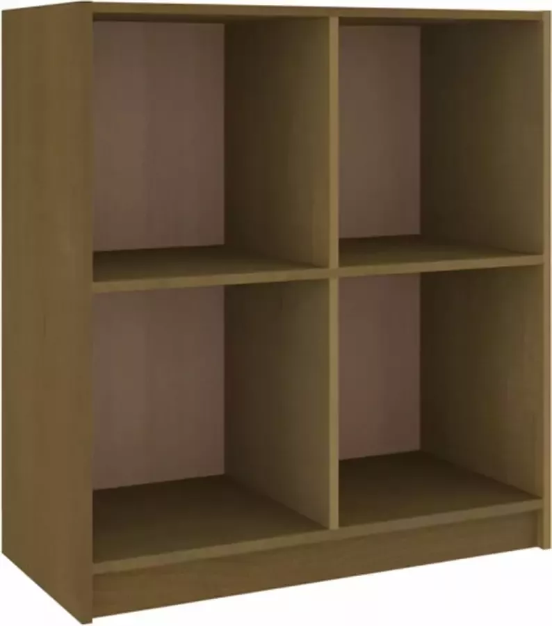 VidaXL -Dressoir-70x33x76-cm-massief-grenenhout-honingbruin - Foto 3