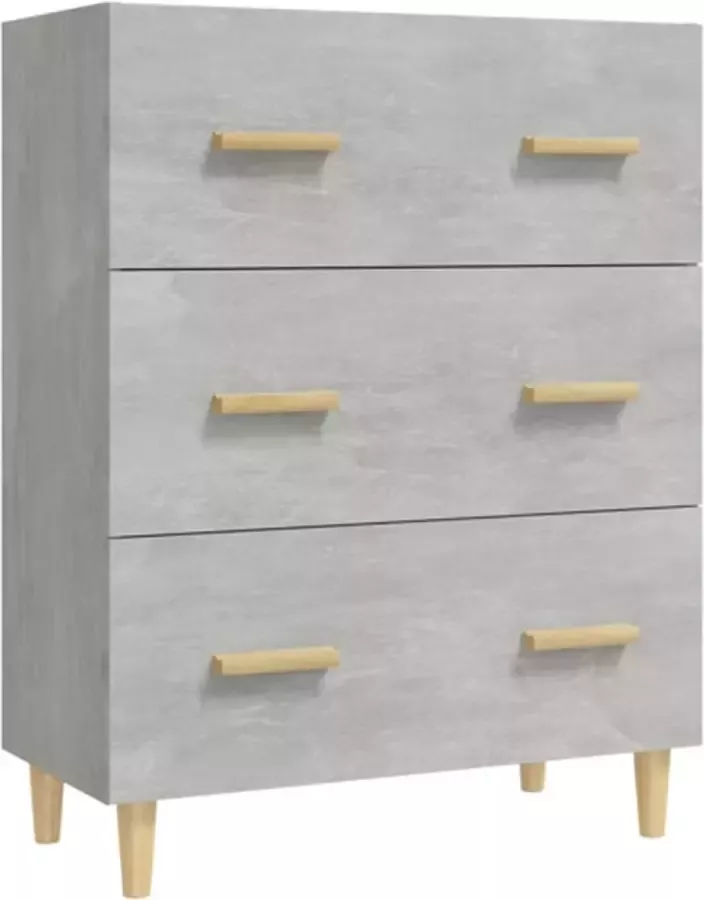 VidaXL -Dressoir-70x34x90-cm-bewerkt-hout-betongrijs - Foto 2