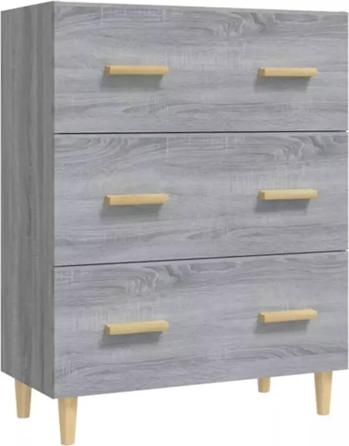VidaXL -Dressoir-70x34x90-cm-bewerkt-hout-grijs-sonoma-eikenkleurig - Foto 2
