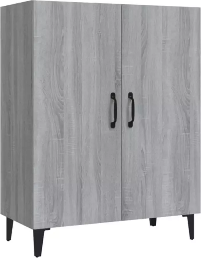 VidaXL -Dressoir-70x34x90-cm-bewerkt-hout-grijs-sonoma-eikenkleurig - Foto 3