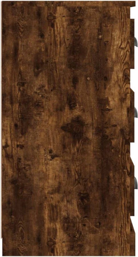 VidaXL -Dressoir-70x35 5x67 5-cm-bewerkt-hout-gerookt-eikenkleurig - Foto 3