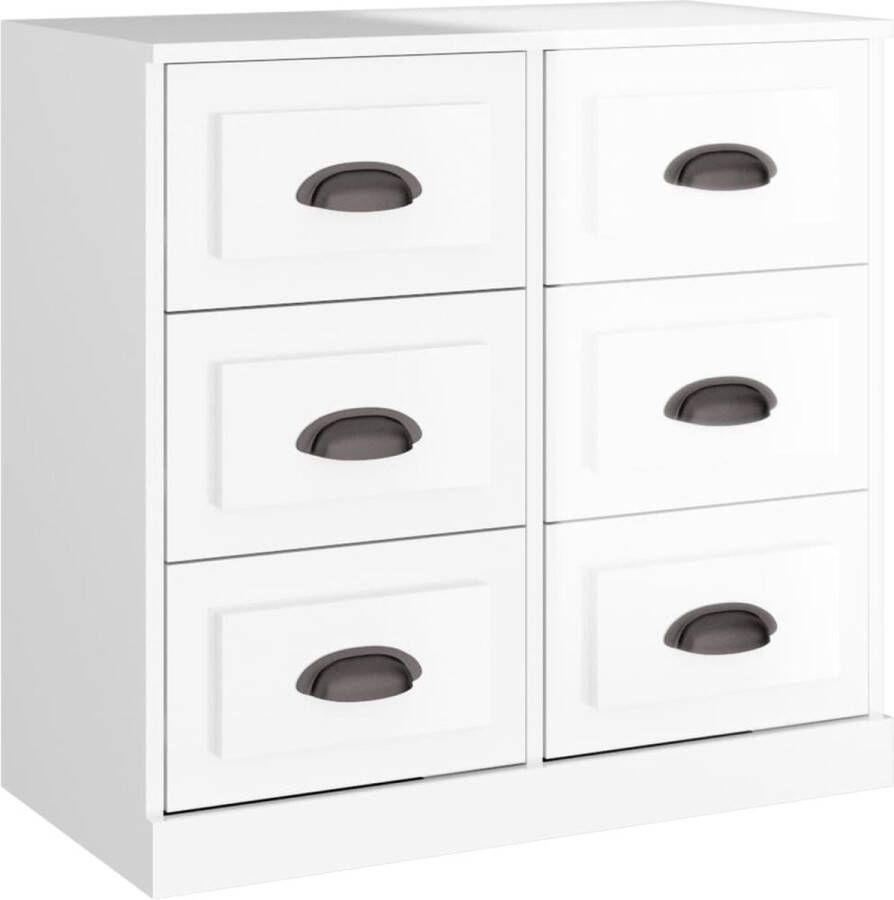 VidaXL Dressoir 70x35x67 5 cm Hoogglans Wit Dressoir Vintage Dresser Houten Dressoir Witte Dressoir Opslagmeubilair