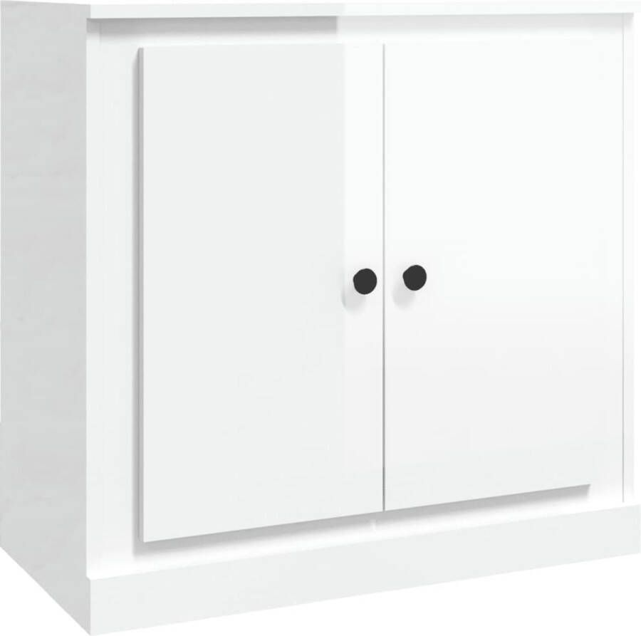VidaXL Dressoir Hoogglans Wit 70x35x67 5 cm Dressoir Bijzetkast Kast Houten Dressoir Witte Dressoir - Foto 2