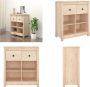 VidaXL Dressoir 70x35x80 cm massief grenenhout Dressoir Dressoirs Kast Wandkast - Thumbnail 3