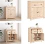 VidaXL Dressoir 70x35x80 cm massief grenenhout Dressoir Dressoirs Kast Wandkast - Thumbnail 2