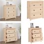 VidaXL Dressoir 70x35x80 cm massief grenenhout Dressoir Dressoirs Kast Wandkast - Thumbnail 4