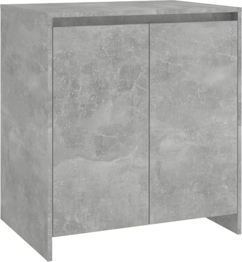 VidaXL -Dressoir-70x41x75-cm-bewerkt-hout-betongrijs - Foto 2