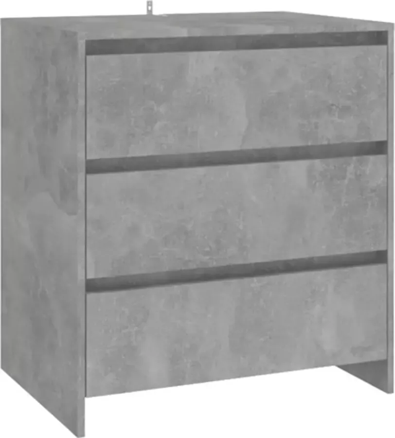 VidaXL -Dressoir-70x41x75-cm-bewerkt-hout-betongrijs - Foto 3
