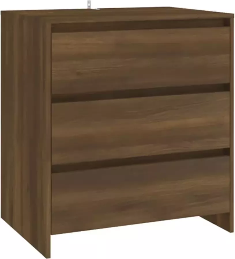 VidaXL -Dressoir-70x41x75-cm-bewerkt-hout-bruin-eikenkleur - Foto 2