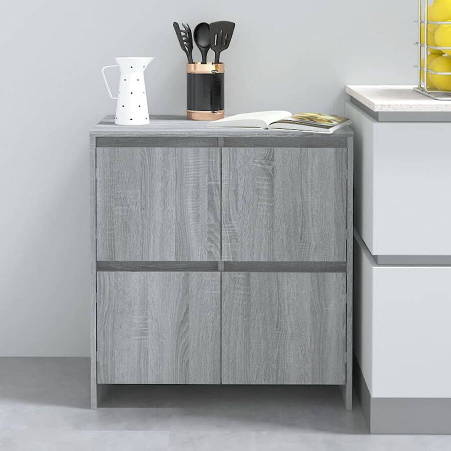VidaXL -Dressoir-70x41x75-cm-bewerkt-hout-grijs-sonoma-eikenkleurig