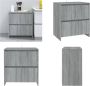 VidaXL Dressoir 70x41x75 cm spaanplaat grijs sonoma eikenkleurig Dressoir Dressoirs Boekenkast Kast - Thumbnail 3