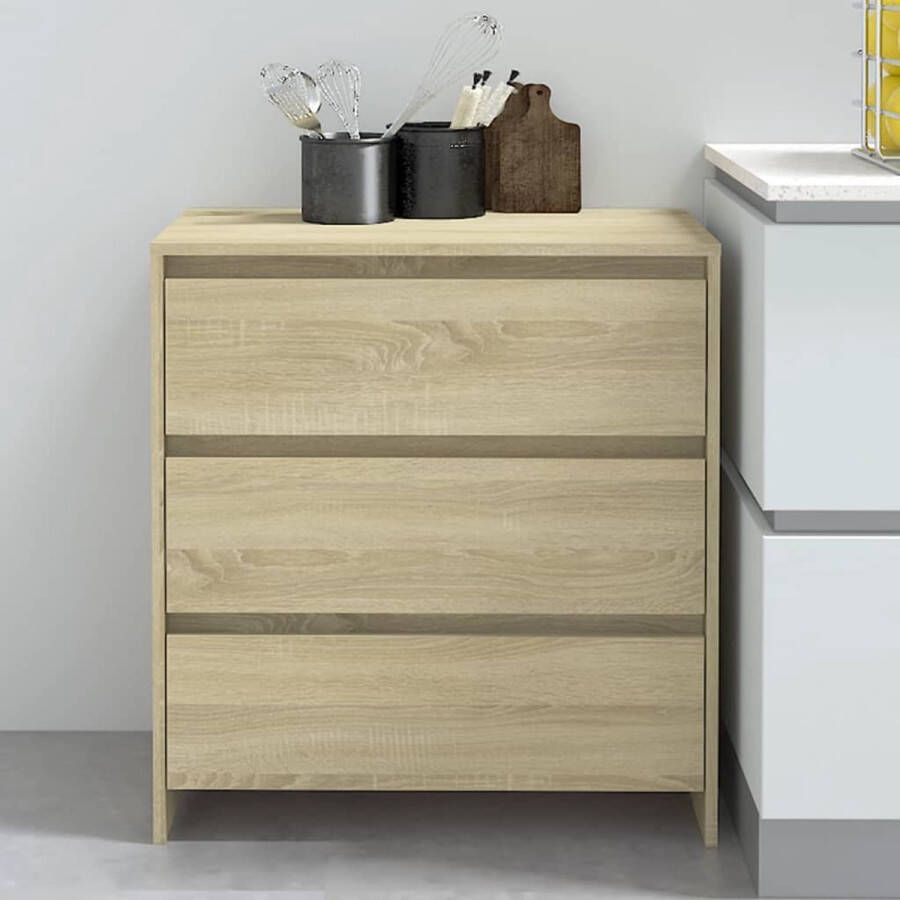 VidaXL -Dressoir-70x41x75-cm-bewerkt-hout-sonoma-eikenkleurig - Foto 2
