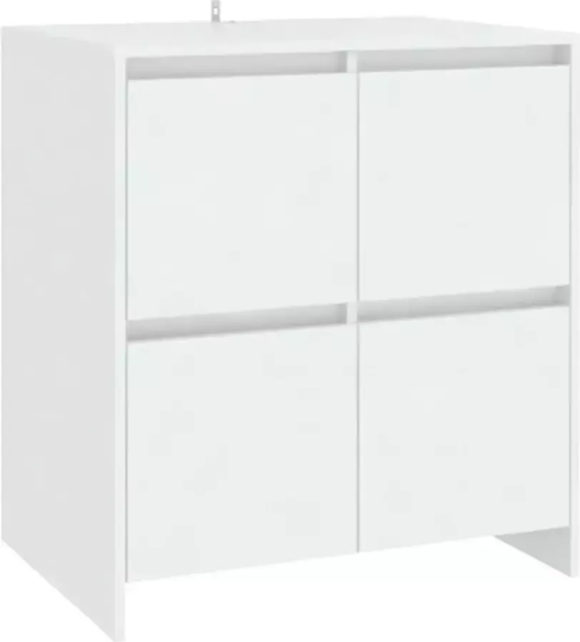 VidaXL -Dressoir-70x41x75-cm-bewerkt-hout-wit - Foto 3