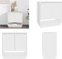 VidaXL Dressoir 70x41x75 cm spaanplaat wit Dressoir Dressoirs Buffetkast Opbergkast - Thumbnail 1