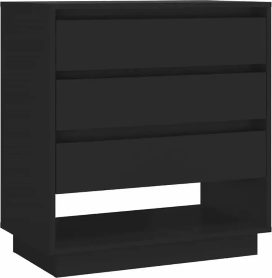 VidaXL -Dressoir-70x41x75-cm-spaanplaat-zwart - Foto 3