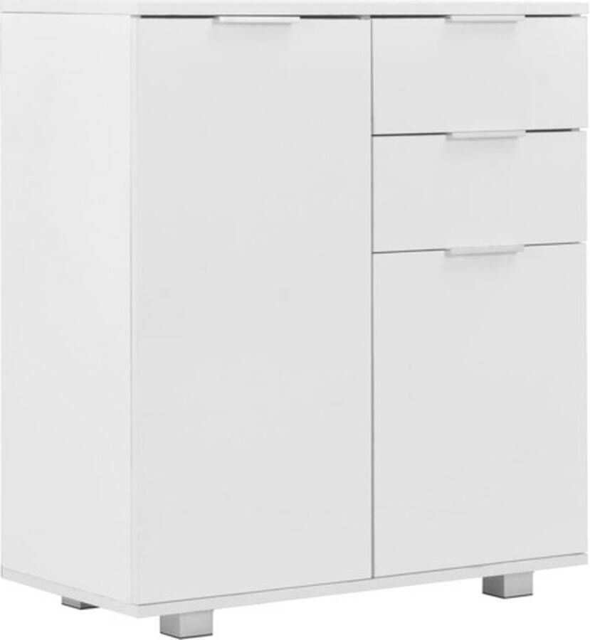 VidaXL -Dressoir-71x35x80-cm-spaanplaat-hoogglans-wit - Foto 3