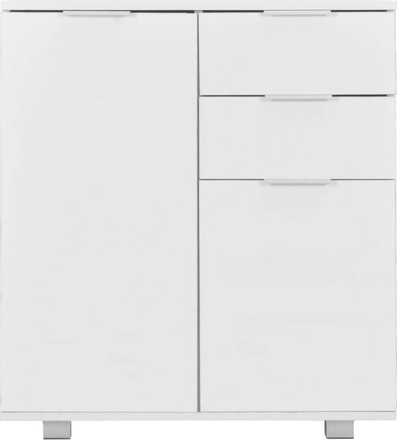 VidaXL -Dressoir-71x35x80-cm-spaanplaat-hoogglans-wit - Foto 2