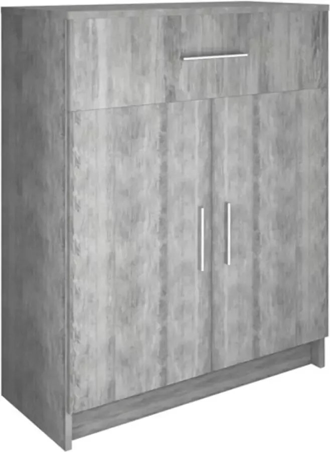 VidaXL Dressoir 71x35x88 cm spaanplaat betonkleurig - Foto 3