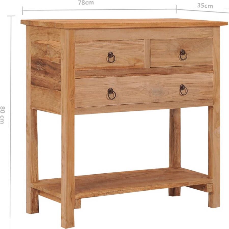 VidaXL -Dressoir-78x35x80-cm-massief-teakhout