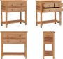 VidaXL Dressoir 78x35x80 cm massief teakhout Dressoir Dressoirs Opbergkast Wandkast - Thumbnail 3