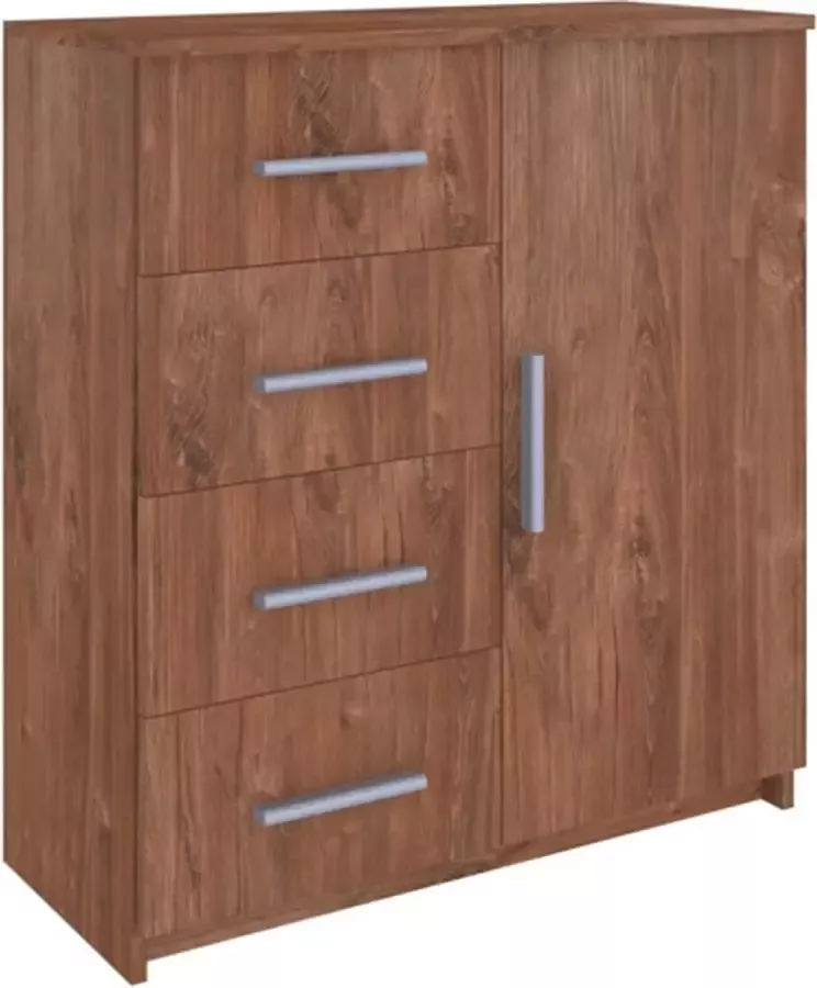 VidaXL -Dressoir-79x35x88-spaanplaat-bruineikenkleurig - Foto 2