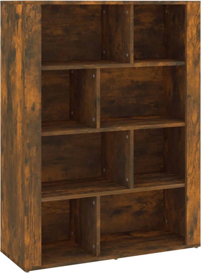 VidaXL -Dressoir-80x30x106-cm-bewerkt-hout-gerookt-eikenkleurig - Foto 2