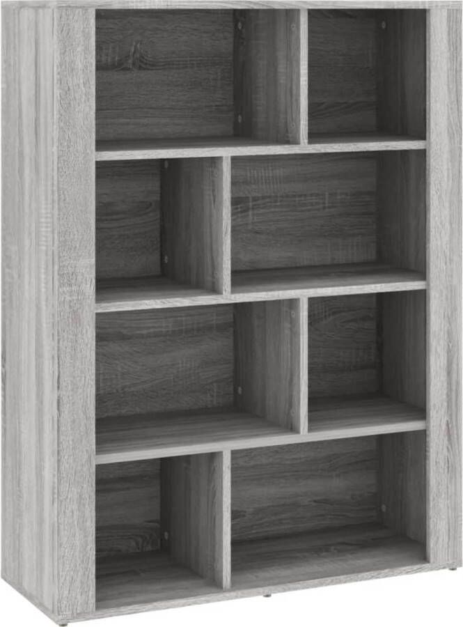 VidaXL -Dressoir-80x30x106-cm-bewerkt-hout-grijs-sonoma-eikenkleurig