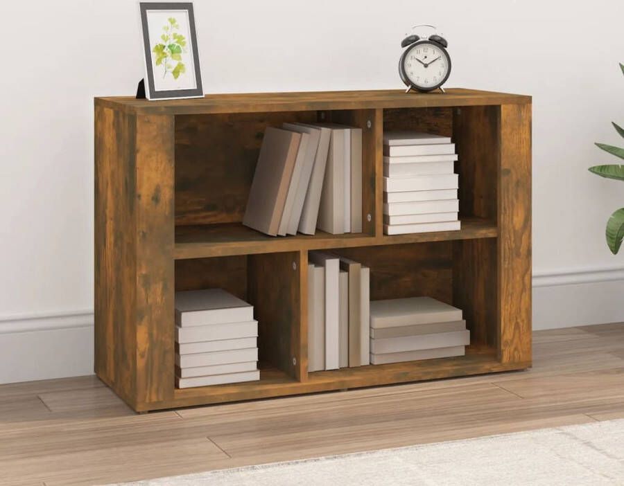 VidaXL -Dressoir-80x30x54-cm-bewerkt-hout-gerookt-eikenkleurig - Foto 2