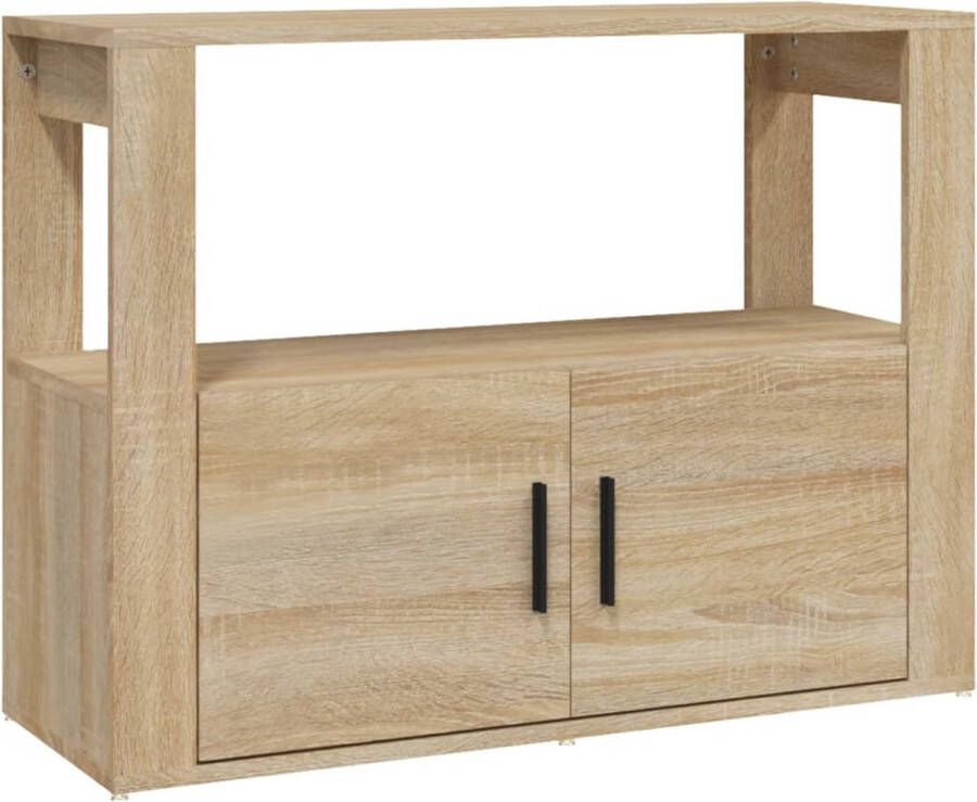 VidaXL -Dressoir-80x30x60-cm-bewerkt-hout-sonoma-eikenkleurig - Foto 2