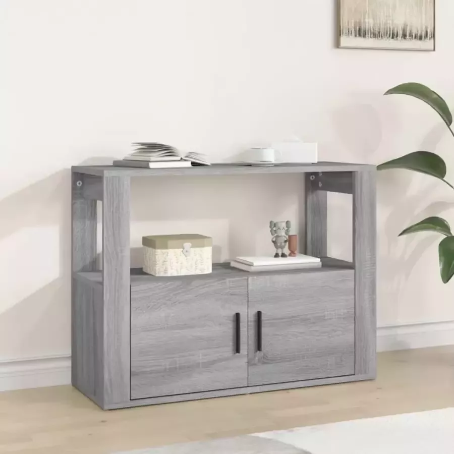 VidaXL Dressoir 80x30x60 cm spaanplaat grijs