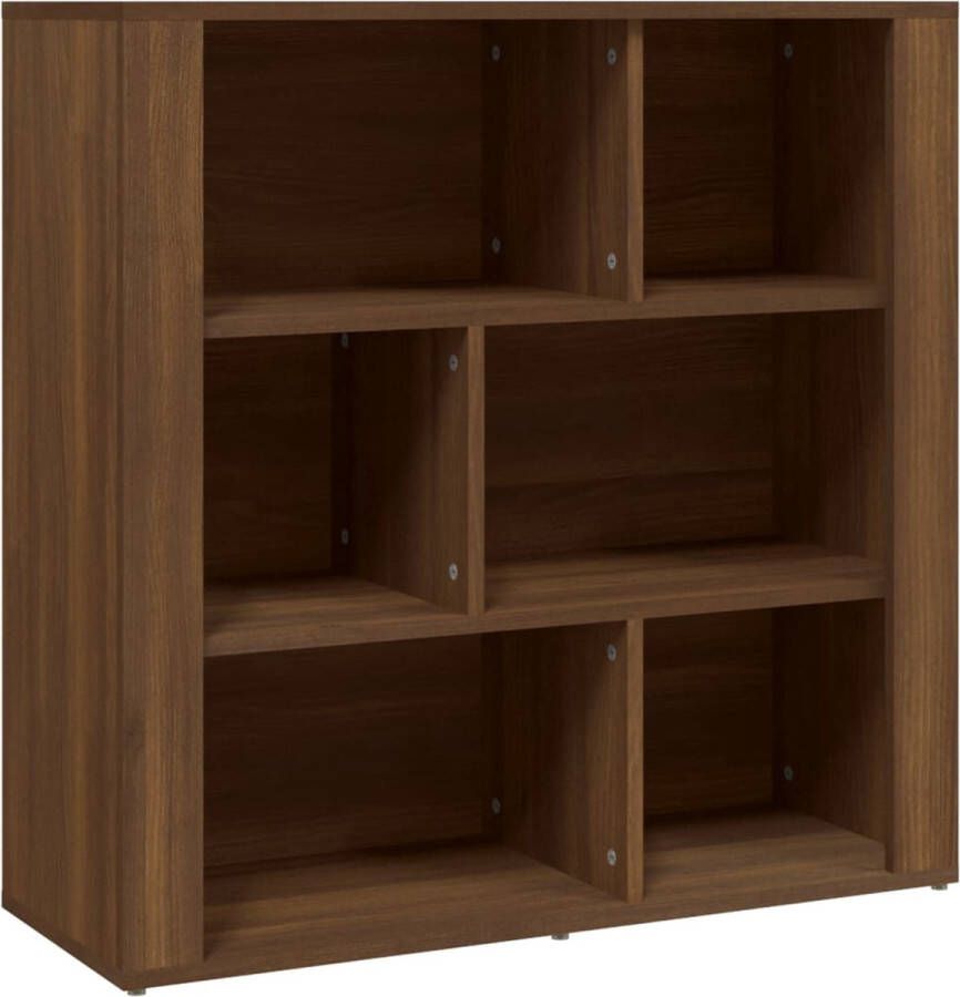 VidaXL -Dressoir-80x30x80-cm-bewerkt-hout-bruineikenkleurig