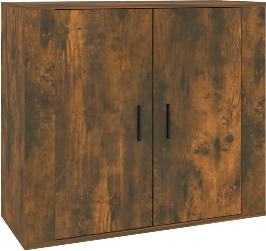 VidaXL Dressoir 80x33x70 cm bewerkt hout gerookt eikenkleurig Dressoir Houten Dressoir Bruine Dressoir Vintage Dressoir Landelijk Dressoir - Foto 4