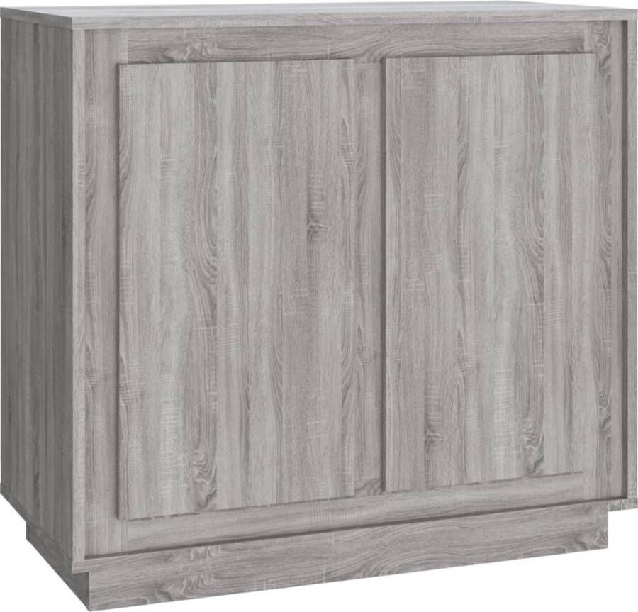 VidaXL -Dressoir-80x34x75-cm-bewerkt-hout-grijs-sonoma-eikenkleurig - Foto 2