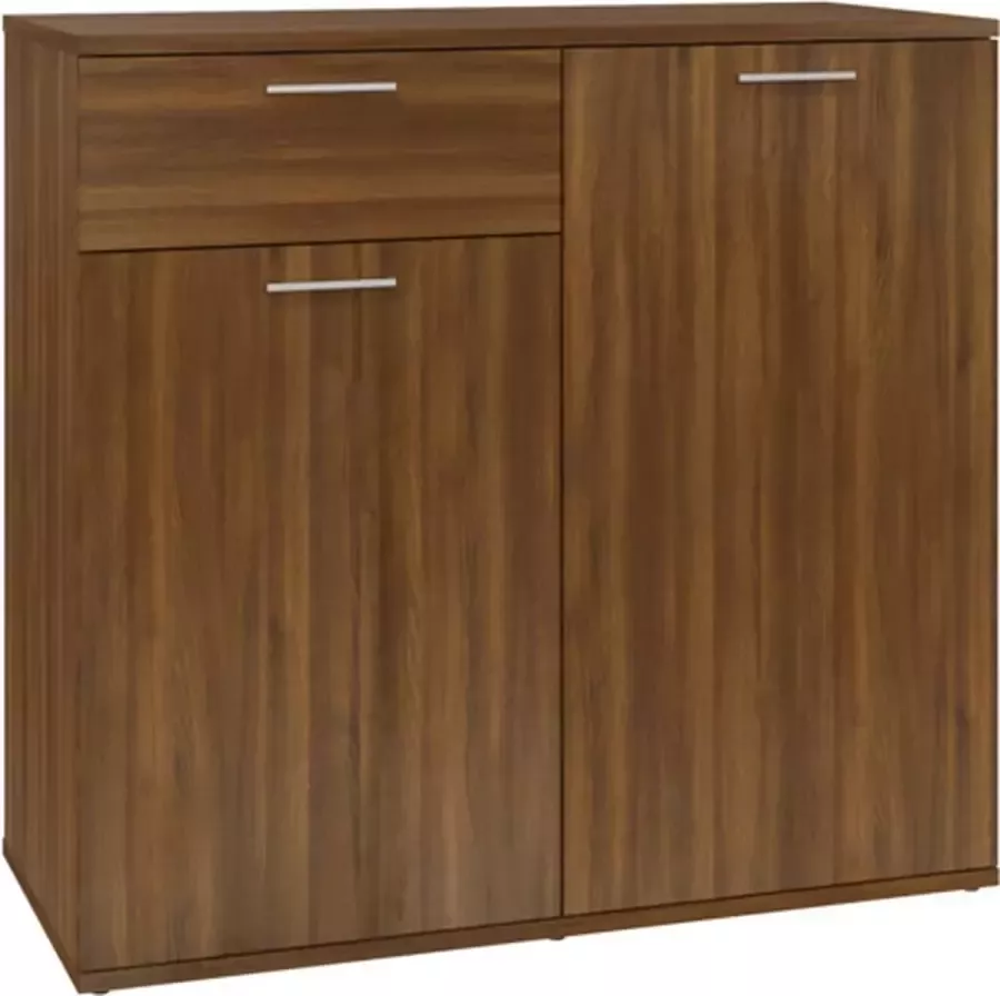 VidaXL -Dressoir-80x36x75-cm-bewerkt-hout-bruineikenkleurig - Foto 2