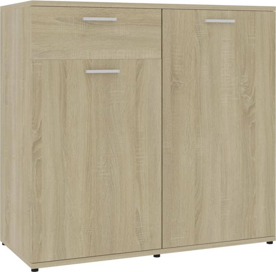 VidaXL -Dressoir-80x36x75-cm-bewerkt-hout-sonoma-eikenkleurig - Foto 3