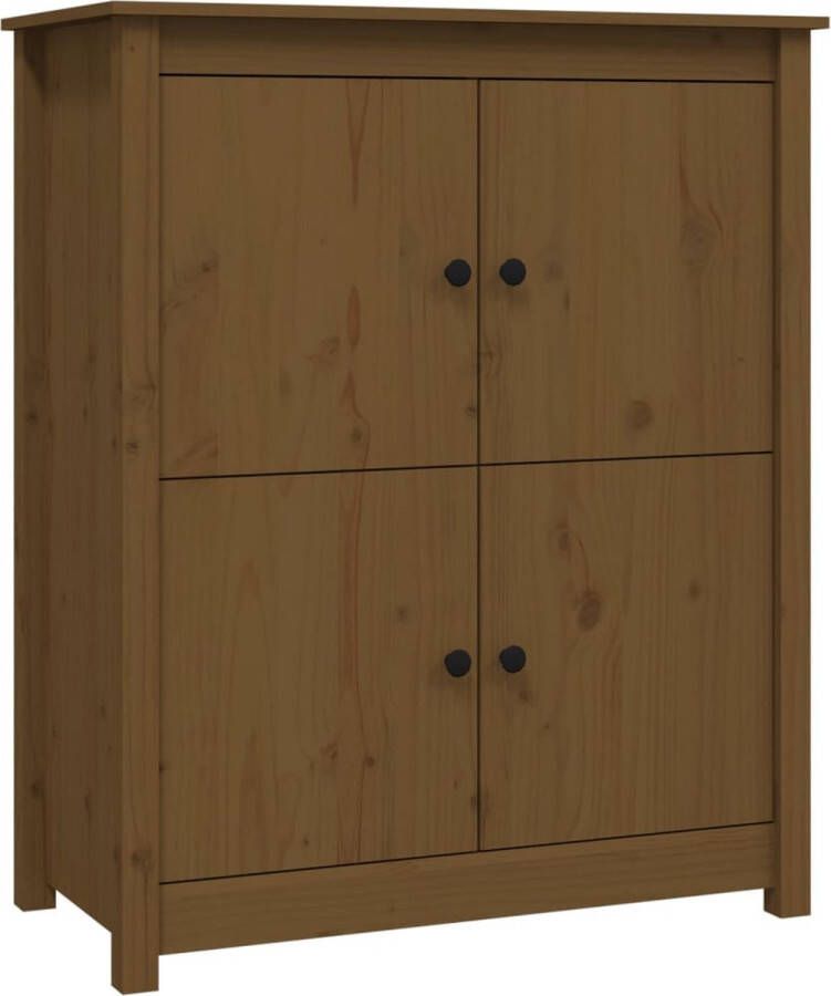 VidaXL -Dressoir-83x41 5x100-cm-massief-grenenhout-honingbruin