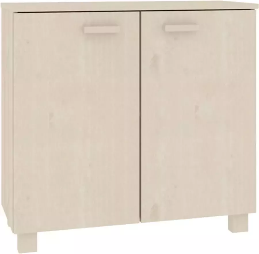 VidaXL -Dressoir-HAMAR-85x35x80-cm-massief-grenenhout-honingbruin - Foto 4