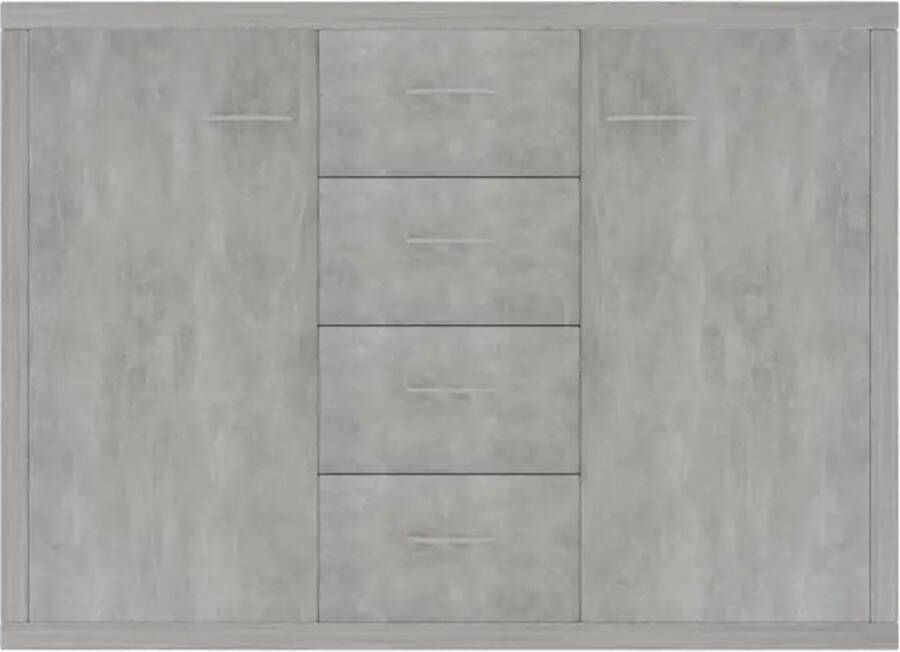 VidaXL -Dressoir-88x30x65-cm-bewerkt-hout-betongrijs - Foto 5