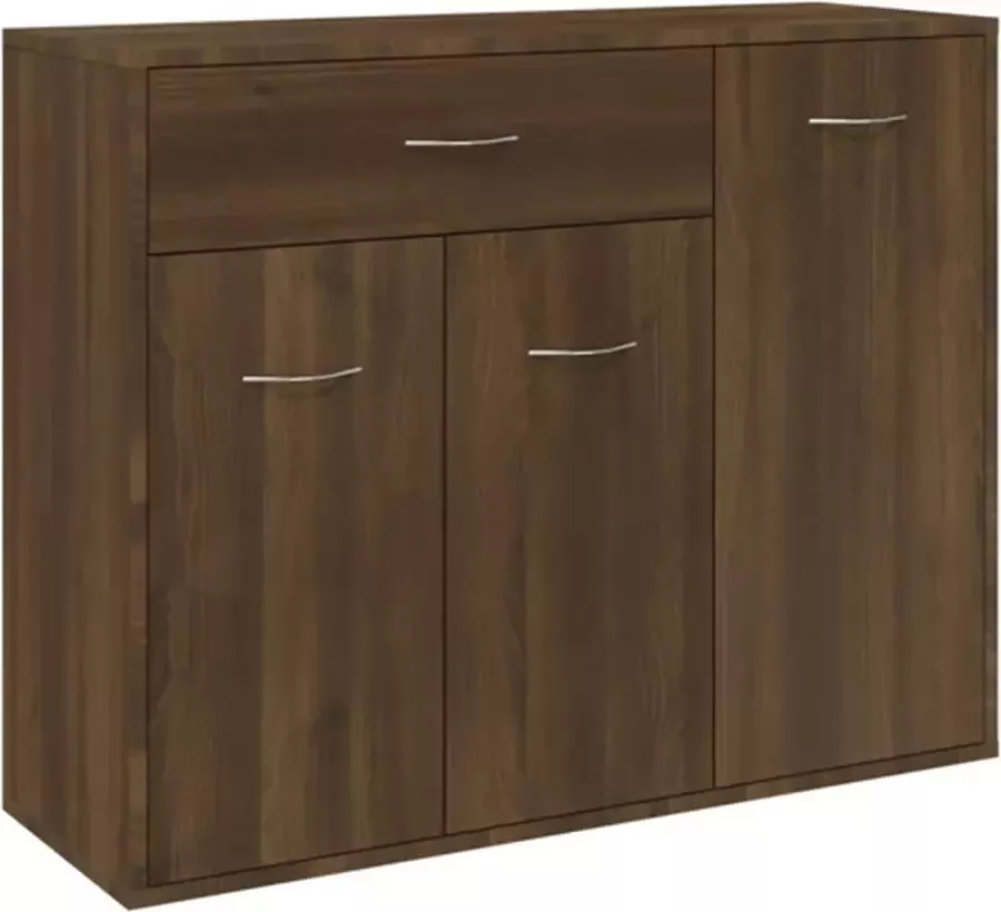 VidaXL -Dressoir-88x30x70-cm-bewerkt-hout-bruineikenkleurig - Foto 3