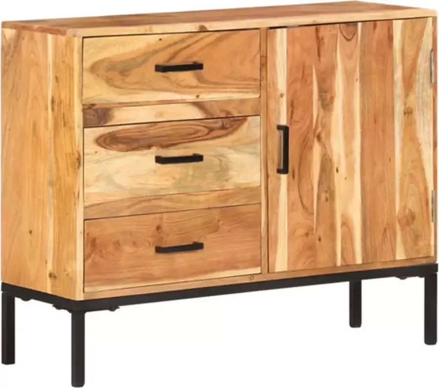 VidaXL -Dressoir-88x30x73-cm-massief-acaciahout - Foto 2