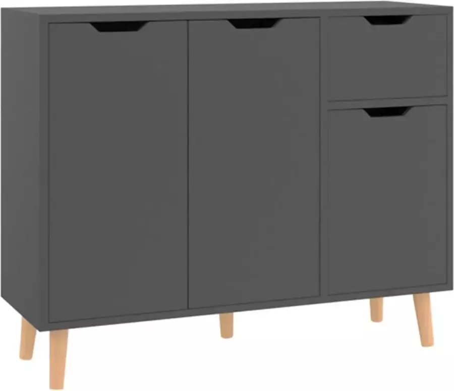 VidaXL -Dressoir-90x30x72-cm-bewerkt-hout-grijs - Foto 2