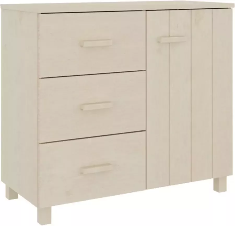 VidaXL -Dressoir-HAMAR-90x40x80-cm-massief-grenenhout-honingbruin - Foto 2