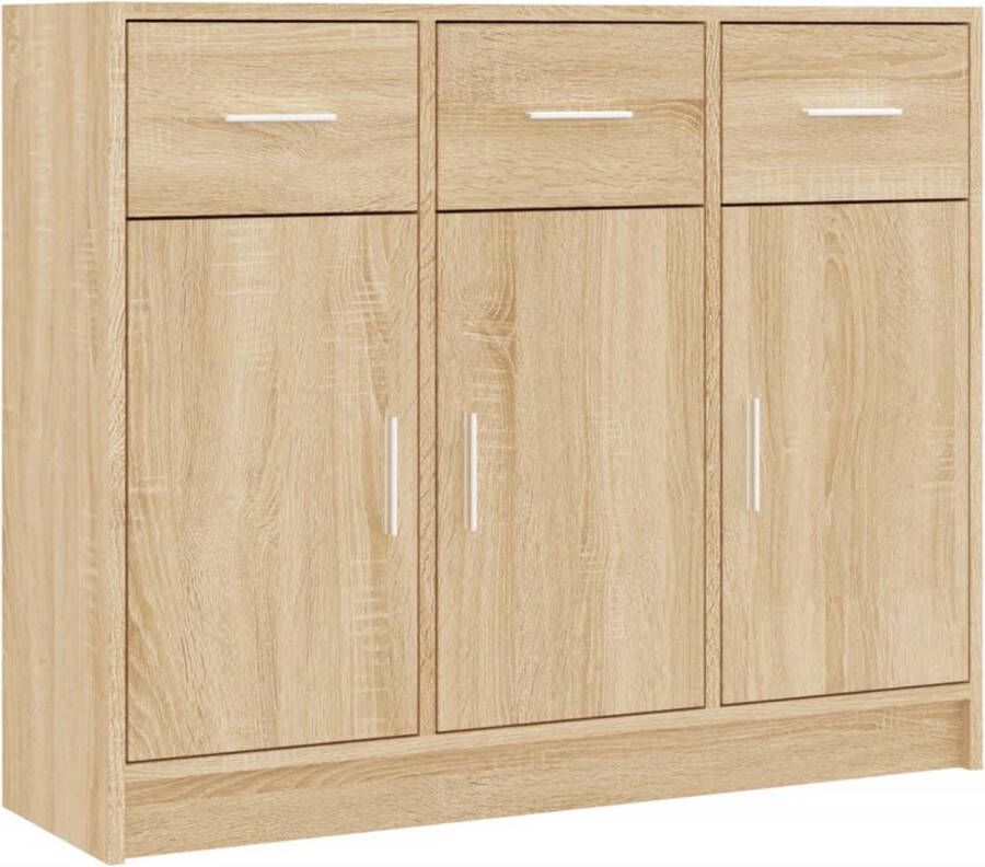 VidaXL -Dressoir-91x28x75-cm-bewerkt-hout-sonoma-eikenkleurig - Foto 2